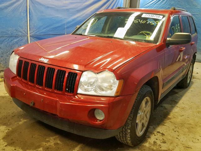 1J4GR48K16C116813 - 2006 JEEP GRAND CHER RED photo 2