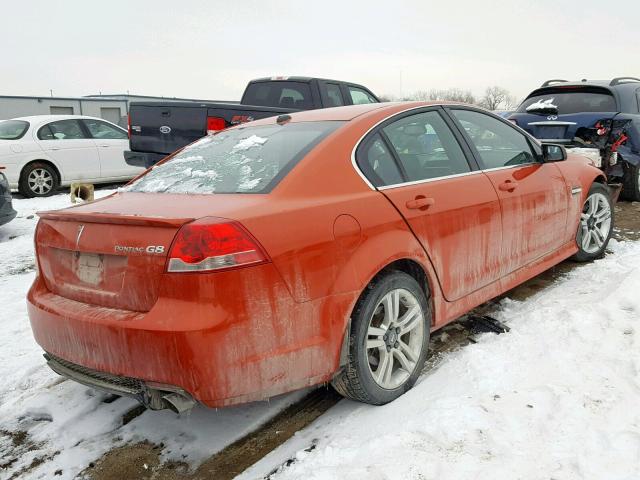 6G2ER57718L132083 - 2008 PONTIAC G8 ORANGE photo 4