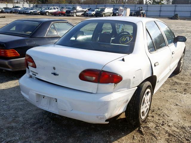 1G1JF5243Y7239604 - 2000 CHEVROLET CAVALIER L WHITE photo 4