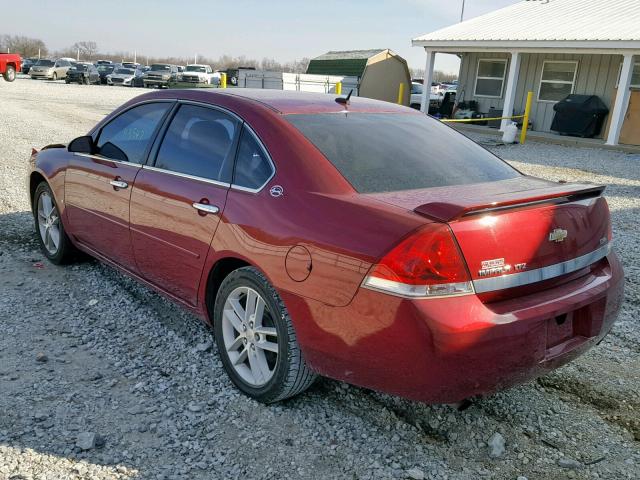 2G1WU583389209236 - 2008 CHEVROLET IMPALA LTZ RED photo 3