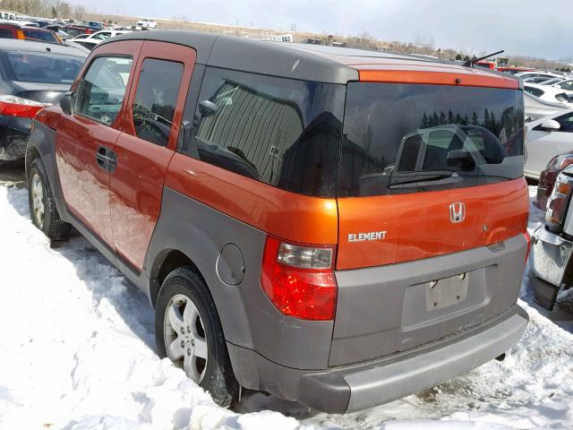 5J6YH28583L800064 - 2003 HONDA ELEMENT EX ORANGE photo 3