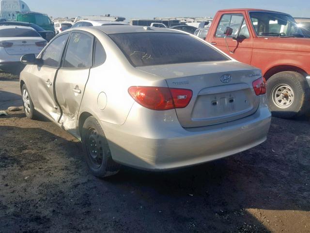 KMHDU46D77U154162 - 2007 HYUNDAI ELANTRA GL GOLD photo 3