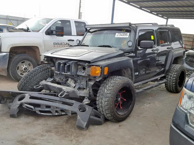 5GTDN13E678215158 - 2007 HUMMER H3 BLACK photo 2