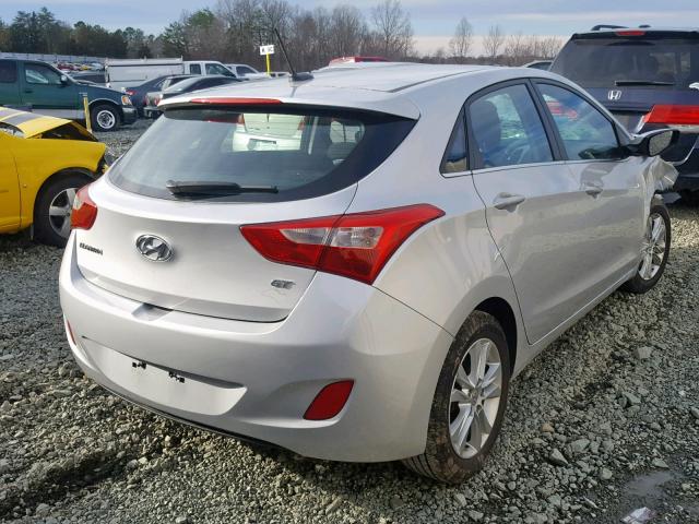 KMHD35LH8EU234888 - 2014 HYUNDAI ELANTRA GT SILVER photo 4