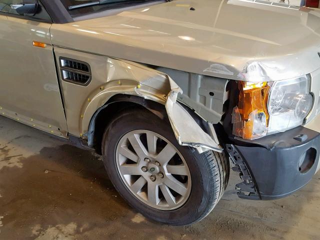 SALAD25486A387960 - 2006 LAND ROVER LR3 SE GOLD photo 9