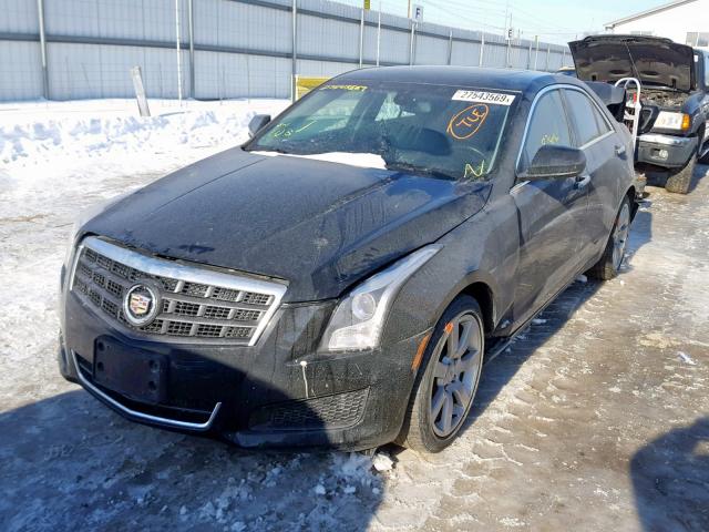 1G6AA5RA0D0135448 - 2013 CADILLAC ATS BLACK photo 2