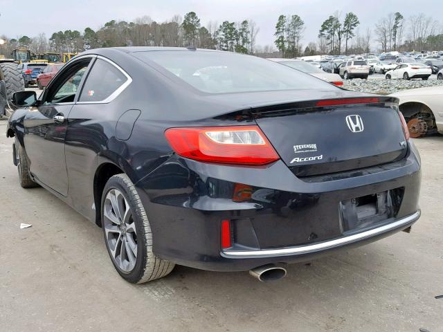 1HGCT2B86DA001724 - 2013 HONDA ACCORD EXL BLACK photo 3