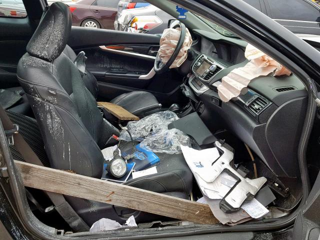 1HGCT2B86DA001724 - 2013 HONDA ACCORD EXL BLACK photo 5