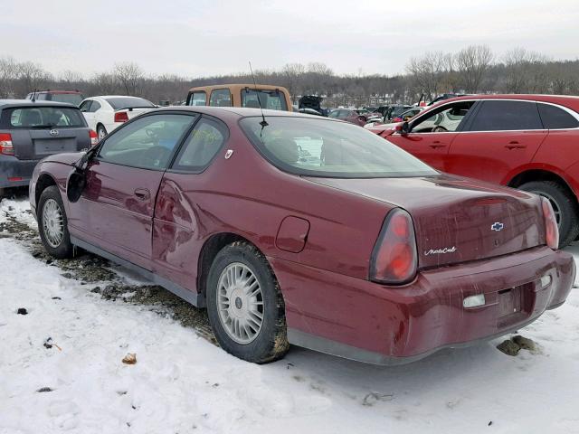 2G1WW15E719369943 - 2001 CHEVROLET MONTE CARL MAROON photo 3