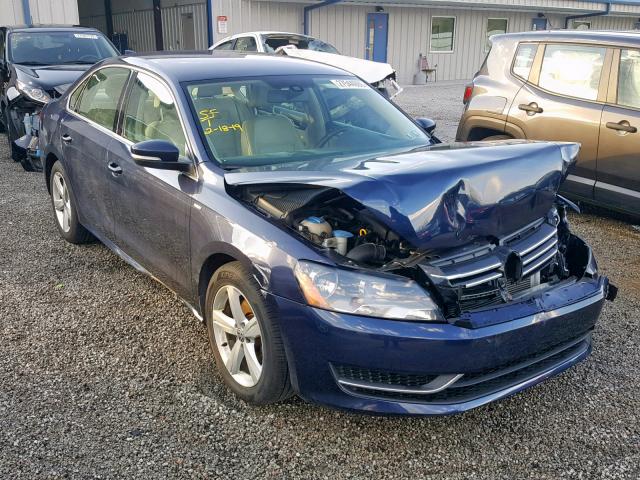 1VWAT7A38EC024465 - 2014 VOLKSWAGEN PASSAT S BLUE photo 1