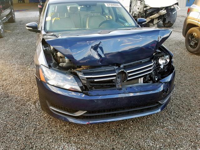 1VWAT7A38EC024465 - 2014 VOLKSWAGEN PASSAT S BLUE photo 9