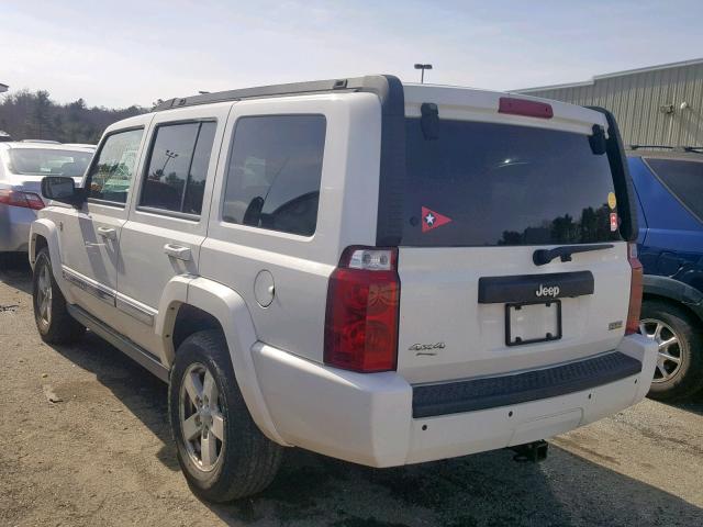 1J8HG48N38C202744 - 2008 JEEP COMMANDER WHITE photo 3