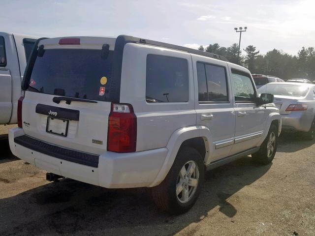 1J8HG48N38C202744 - 2008 JEEP COMMANDER WHITE photo 4