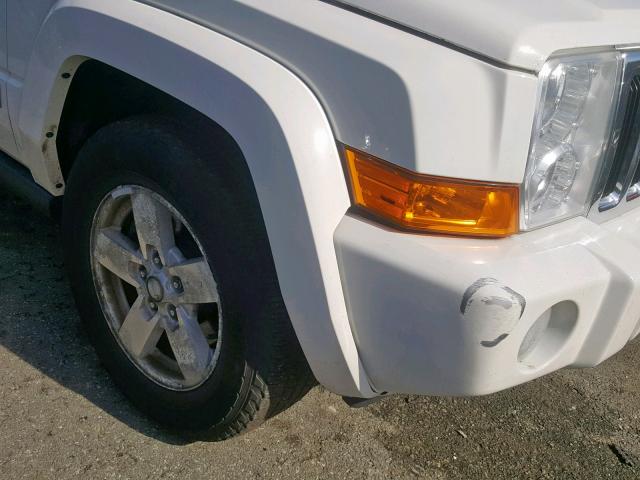 1J8HG48N38C202744 - 2008 JEEP COMMANDER WHITE photo 9