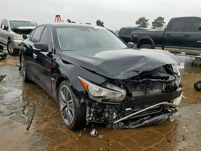 JN1AV7AP6EM690270 - 2014 INFINITI Q50 HYBRID BLACK photo 1