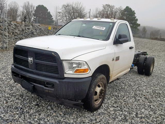 3C7WDSBL4CG163383 - 2012 DODGE RAM 3500 S WHITE photo 2