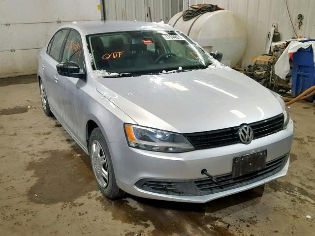 3VW2K7AJ5EM242092 - 2014 VOLKSWAGEN JETTA BASE SILVER photo 1