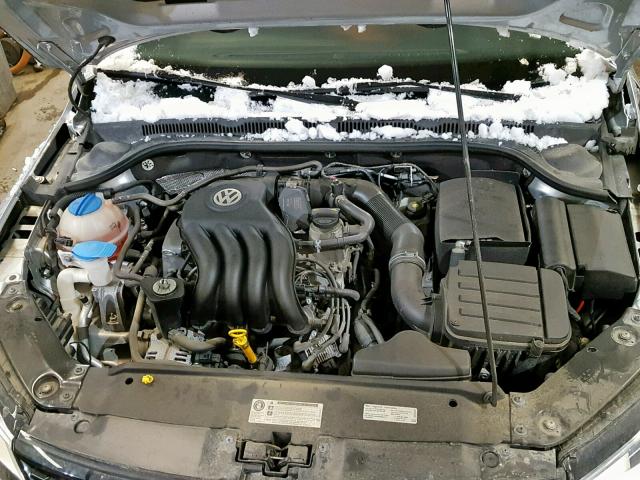 3VW2K7AJ5EM242092 - 2014 VOLKSWAGEN JETTA BASE SILVER photo 7