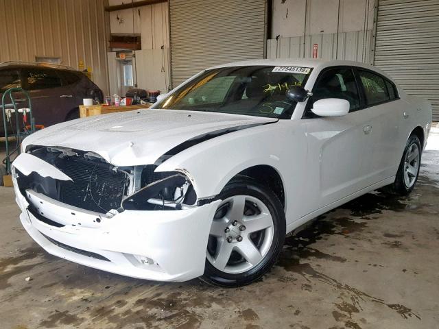 2C3CDXAG1CH177876 - 2012 DODGE CHARGER PO WHITE photo 2