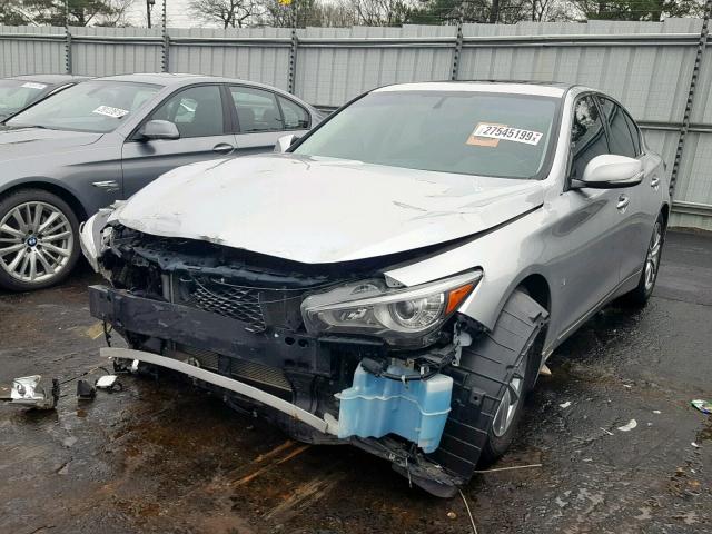 JN1BV7AP9EM679414 - 2014 INFINITI Q50 BASE SILVER photo 2