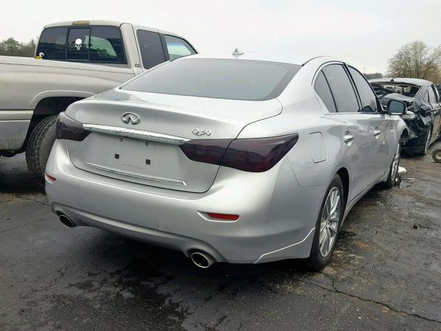 JN1BV7AP9EM679414 - 2014 INFINITI Q50 BASE SILVER photo 4