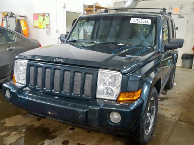 1J8HG48K16C163624 - 2006 JEEP COMMANDER GREEN photo 2