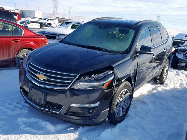 1GNKVGKD1FJ229798 - 2015 CHEVROLET TRAVERSE L BLACK photo 2