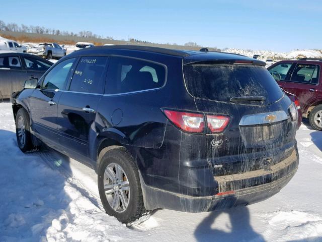 1GNKVGKD1FJ229798 - 2015 CHEVROLET TRAVERSE L BLACK photo 3