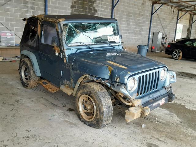 1J4FY29P2WP767390 - 1998 JEEP WRANGLER / BLUE photo 1