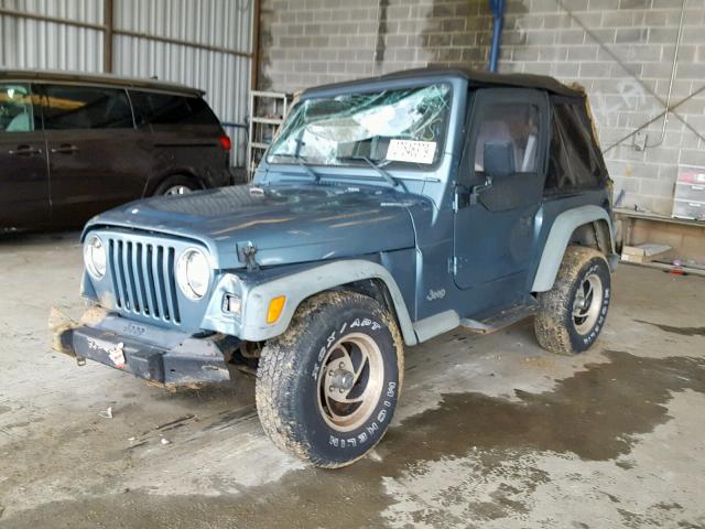 1J4FY29P2WP767390 - 1998 JEEP WRANGLER / BLUE photo 2