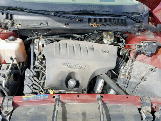 1G4HR54K94U235234 - 2004 BUICK LESABRE LI RED photo 7