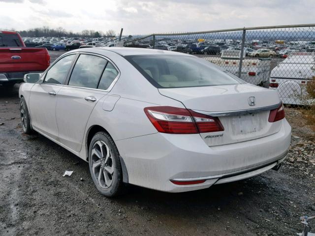 1HGCR2F7XGA097023 - 2016 HONDA ACCORD EX WHITE photo 3