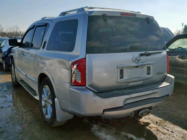 5N3AA08C86N809650 - 2006 INFINITI QX56 SILVER photo 3