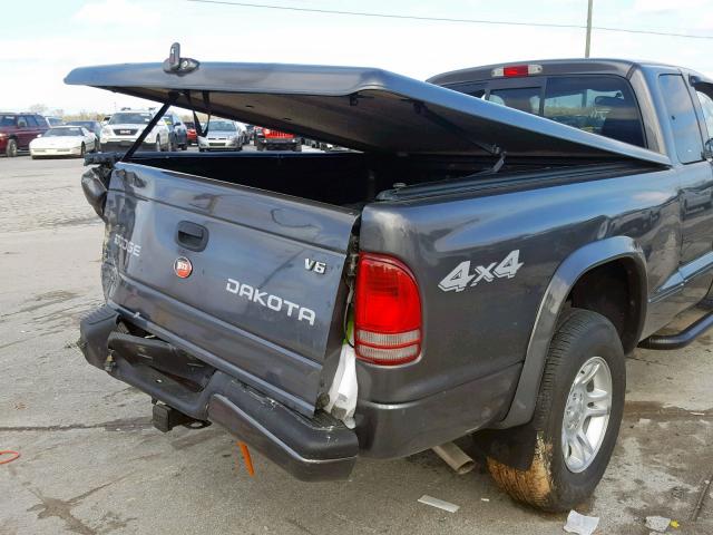 1D7HG32X33S228888 - 2003 DODGE DAKOTA SPO GRAY photo 9