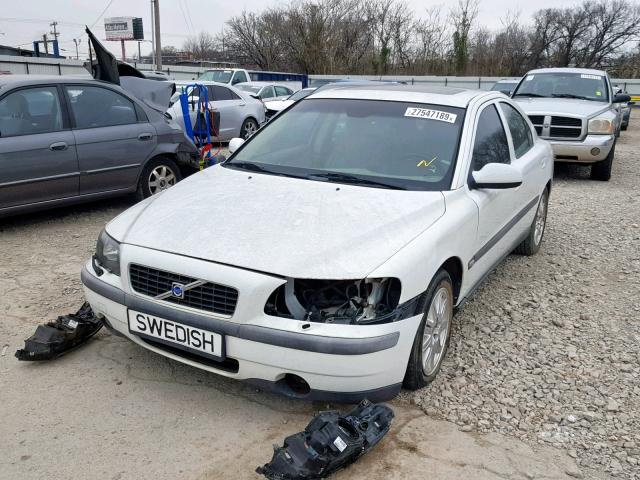 YV1RS61T442344433 - 2004 VOLVO S60 WHITE photo 2