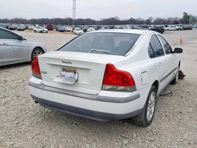 YV1RS61T442344433 - 2004 VOLVO S60 WHITE photo 4