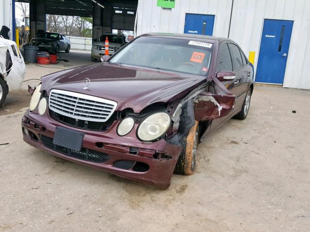 WDBUF56J96A865452 - 2006 MERCEDES-BENZ E 350 BURGUNDY photo 2