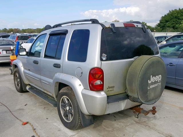 1J4GL38K62W346982 - 2002 JEEP LIBERTY RE SILVER photo 3