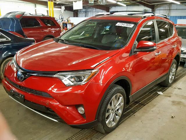 JTMYFREV0GJ090460 - 2016 TOYOTA RAV4 LIMIT RED photo 2