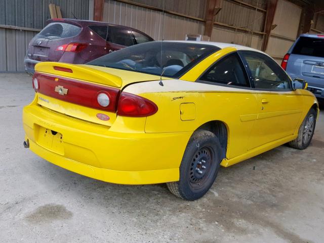 1G1JH12F447133192 - 2004 CHEVROLET CAVALIER L YELLOW photo 4