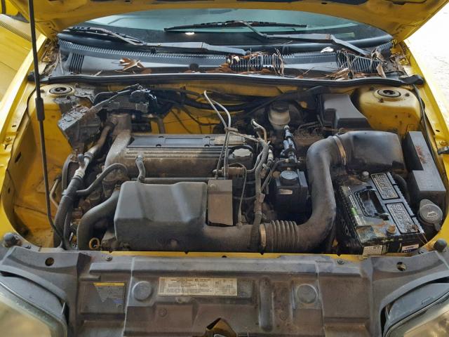 1G1JH12F447133192 - 2004 CHEVROLET CAVALIER L YELLOW photo 7