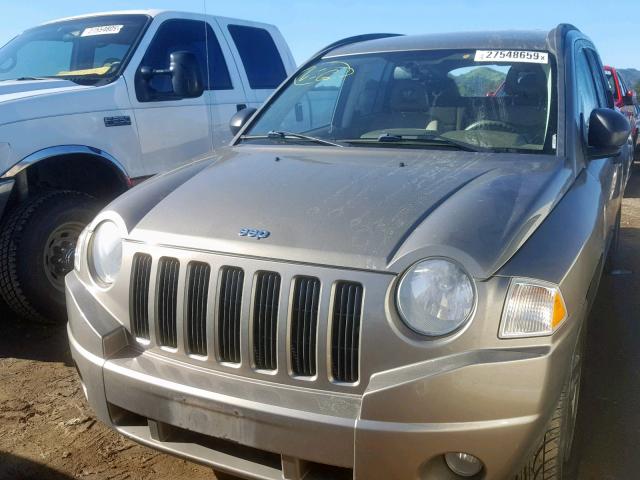 1J8FF47W58D693848 - 2008 JEEP COMPASS SP BEIGE photo 2