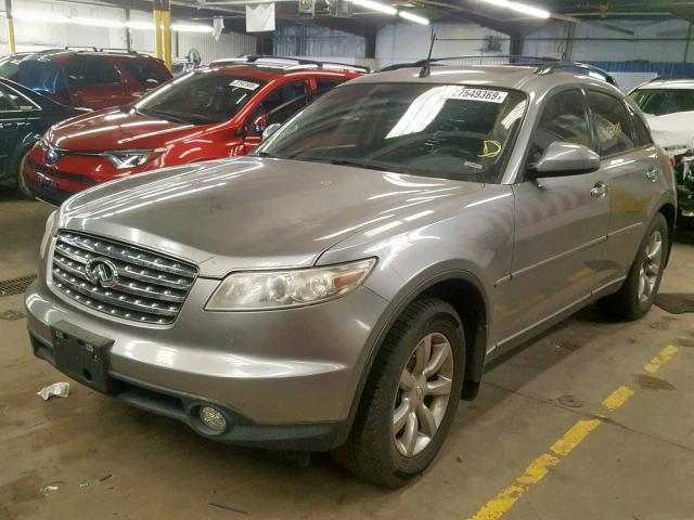 JNRAS08W94X211444 - 2004 INFINITI FX35 GRAY photo 2