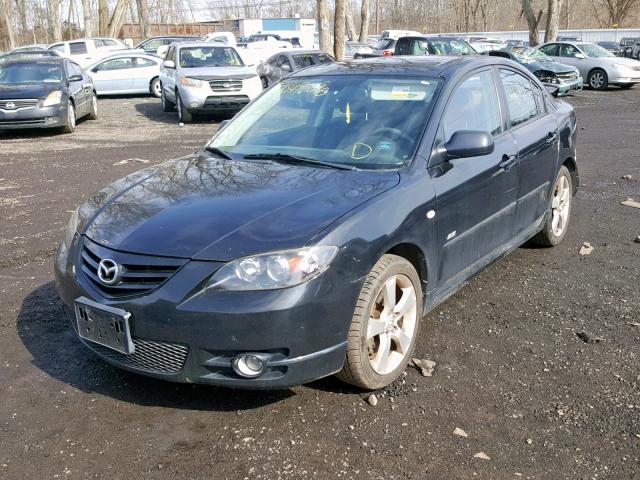 JM1BK324061487935 - 2006 MAZDA 3 S BLACK photo 2