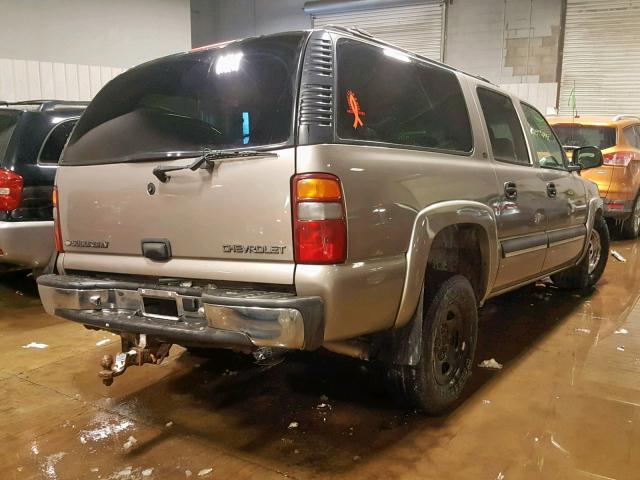 1GNFK16Z52J138573 - 2002 CHEVROLET SUBURBAN K SILVER photo 4