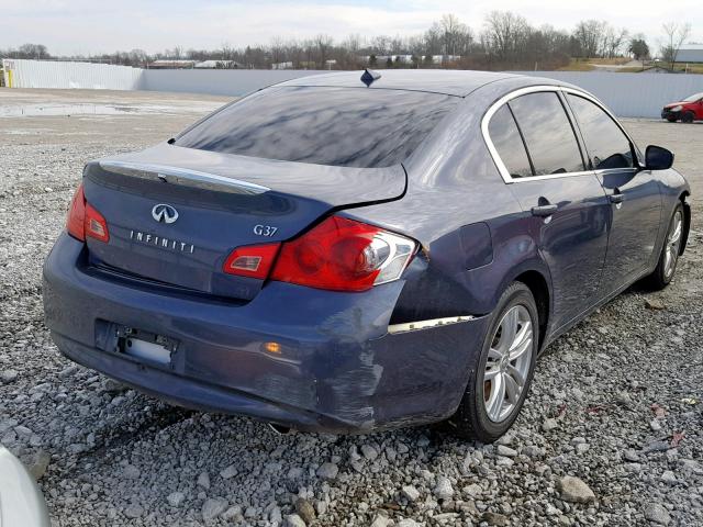 JN1CV6AP4BM503641 - 2011 INFINITI G37 BASE GRAY photo 4