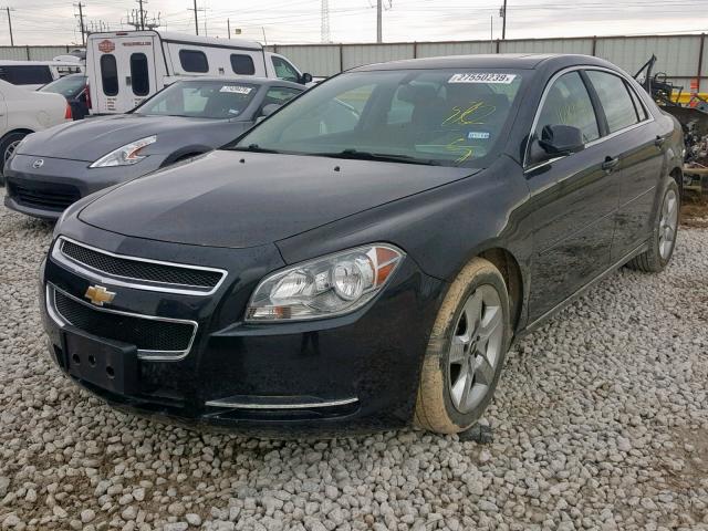 1G1ZC5EB0AF216539 - 2010 CHEVROLET MALIBU 1LT BLACK photo 2