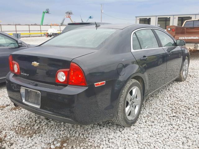 1G1ZC5EB0AF216539 - 2010 CHEVROLET MALIBU 1LT BLACK photo 4
