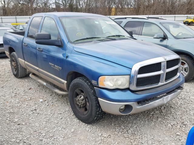 3D7KR28D65G778507 - 2005 DODGE RAM 2500 S BLUE photo 1