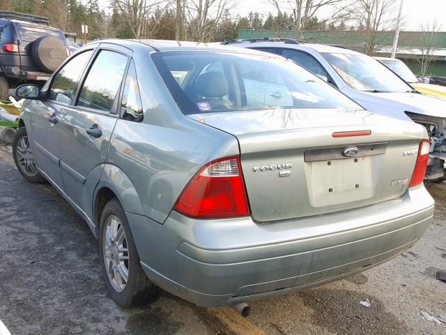 1FAFP34N56W189608 - 2006 FORD FOCUS ZX4 GREEN photo 3